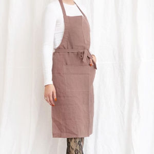 Professional Heavy-Duty Cotton BBQ Bib Apron Fashionable Waterproof Short Sleeve Button Closure <b>Restaurant</b> <b>Bar</b> Use for Men Women - Product Image 5