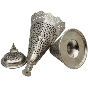 Brûleur d'encens Bakhoor traditionnel du Moyen-Orient, encensoir religieux arabe, métal écologique, 100% naturel - Product Image 5