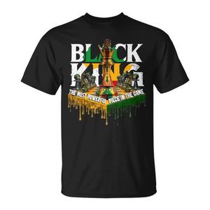 เสื้อยืด I Am Black Man King Dad Melanin Women สีดำ เสื้อผ้าเพื่อการส่งเสริมประวัติศาสตร์คนผิวดำ - Product Image 1