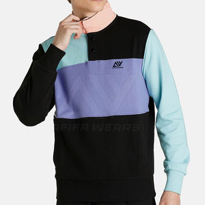 Sudadera de Invierno para Hombre de Alta Calidad con Media Cremallera, 100% Algodón, Cuello con Capucha, Transpirable, Venta al por Mayor OEM, Manga Larga - Product Image 1