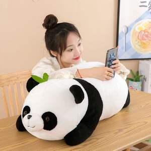 HECION 2025 Feuille De Bambou Panda En Peluche Jouet Couché En Peluche Panda Géant Poupée Réaliste Panda Peluche Chine Chengdu Panda Souvenir - Product Image 5