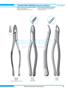 คีมถอนฟันแบบอเมริกัน คุณภาพระดับมืออาชีพ ผลิตจากสแตนเลส ใหม่ จำนวนมาก ราคาถูก - Product Image 3