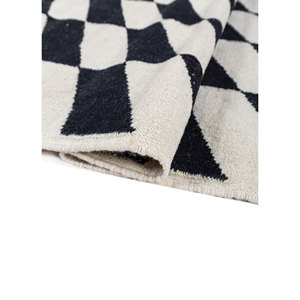 Alhambra Ivory Flat Weaves Wool <b>Rugs</b> Geometric Kilim Design Handmade <b>Jute</b> <b>Rug</b> for Home Living Room or Bedroom Model PDWL-664 - Product Image 2