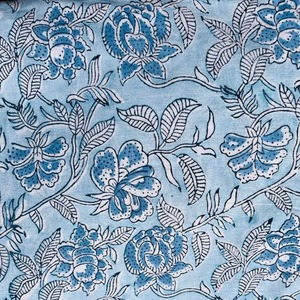 Handmade Large Cotton Quilted Boho <b>Travel</b> <b>Bag</b> Vintage <b>Woman</b> Flower Print Cosmetic Makeup Case Zipper Closure Custom Size Gift - Product Image 2