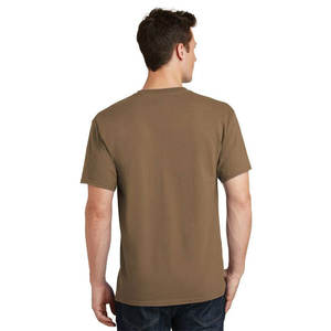 Camiseta de Hombre 100% Algodón Peinado, Cuello Redondo, Manga Corta, Corte Regular, Secado Rápido y Transpirable, Color Sólido - Product Image 4
