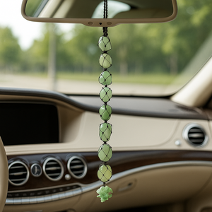 Colgantes de Cristal de Aventurina Verde en Oferta, Piedras Naturales para Coche, Hogar y Meditación - Product Image 6