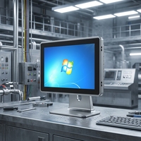 Panel PC Industrial Integrado Resistente con Intel N2600/J1900, Doble GbE LAN, 2GB/4GB DDR3, IP65 Impermeable