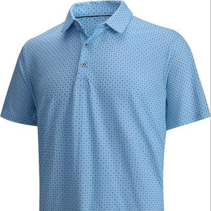 เสื้อกอล์ฟผู้ชายผ้าฝ้ายถักแขนสั้นกระเป๋าลำลองกันยับ - Product Image 1