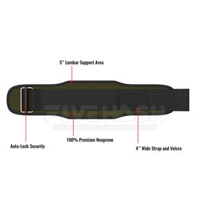 Cinturón de gimnasio de neopreno personalizado para levantamiento de pesas, cinturón de neopreno para levantamiento de pesas con logotipo personalizado para adultos - Product Image 2