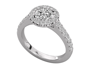 แหวนเพชรเลี้ยงในห้องปฏิบัติการทรงบริลเลียนต์ คัต ระดับ D สี VVS ชุบทอง 14K  แบบคลาสสิก  ได้รับการรับรองจาก IGI แหวนผู้หญิงสั่งทำพิเศษ - Product Image 5