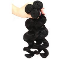 Ondas suaves y naturales Trama de cabello ondulado mongol Cabello humano Remy asequible crudo - Product Image 2