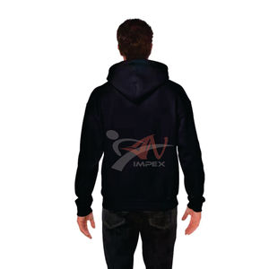 Sweat à capuche pull-over à logo avec impression personnalisée de haute qualité pour hommes, fabriqué avec un matériau flexible pour la saison printanière - Product Image 3