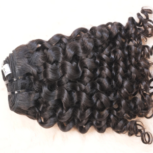 Extensions de cheveux crus Remy indiens à cuticules alignées de qualité supérieure Extensions de cheveux pré-collés vierges bouclés naturels - Product Image 1