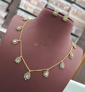 Collier au design unique exclusif de qualité supérieure polonaise de qualité supérieure avec boucles d'oreilles pour femmes pour mariage - Product Image 3