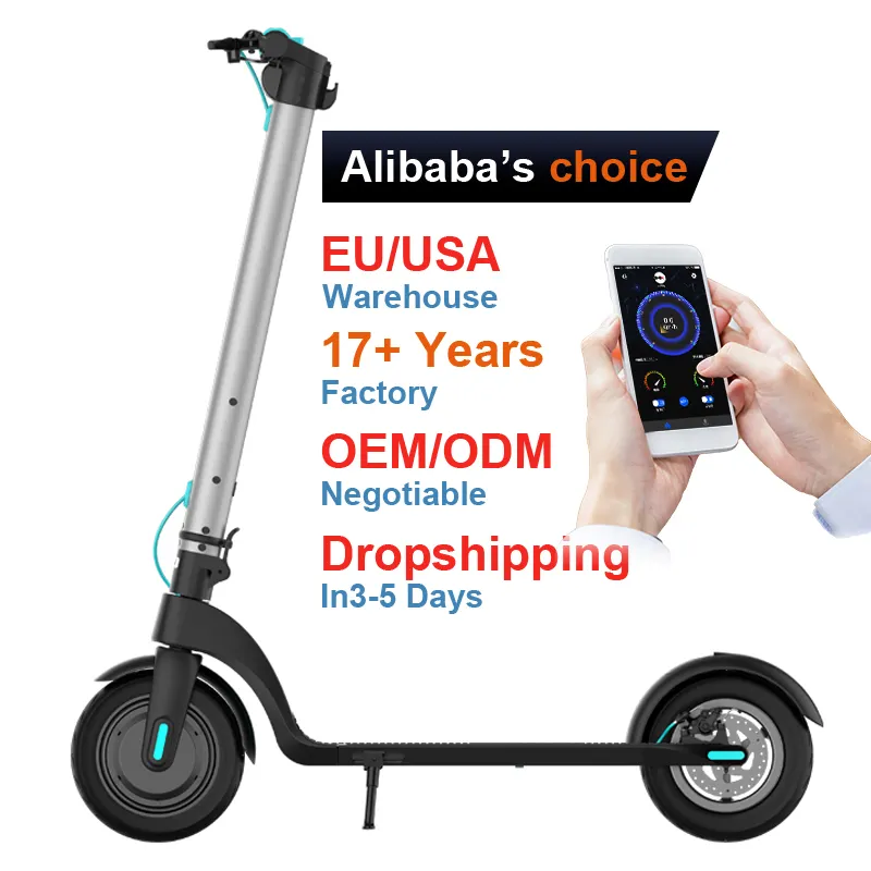 UE EE. UU. Almacén barato 8,5 PULGADAS 10 pulgadas batería de dos ruedas 45KM electro kick escoot step scooter niños Scooter Eléctrico para adultos