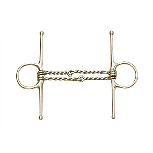 Bocado de alambre trenzado de mejilla completa con boquilla pulida para equitación, entrenamiento y uso ecuestre - Product Image 5