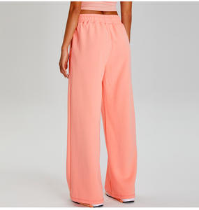 Stylish <b>Trousers</b> with Pockets Loose Fit Sweatpants Cotton <b>Fleece</b> Sweatpants Elastic Waist banded Fashion Women's Sweatpants - Product Image 4