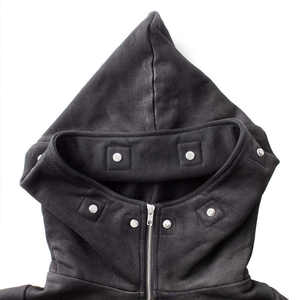 Veste à capuche en cuir, texture douce, coupe confortable, logo personnalisé disponible, pour un usage décontracté, mode, voyage et streetwear. - Product Image 5