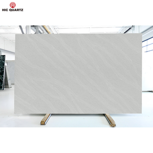 Nhà máy tùy chỉnh đánh bóng calacatta trắng tinh thể silica miễn phí Đá Nhân Tạo slab nhà bếp Countertop cho thanh phòng tắm - Product Image 2