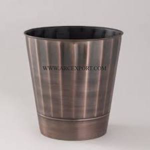 Nouveauté argent Ware brillant miroir poli en acier inoxydable poubelle tendance conception maison décorative intérieur poubelle - Product Image 5