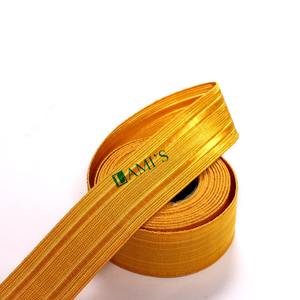 OEM lingotes de encaje personalizado francés trenza zapatos decoración al por mayor lingotes de oro trenza textil artesanía Color personalizado logotipo personalizado - Product Image 1