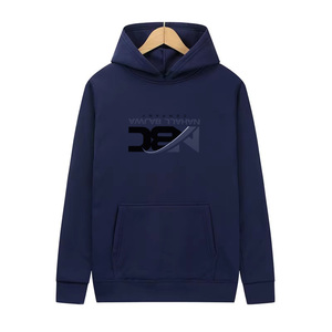 Sweat à capuche oversize en molleton épais 330 g/m² de haute qualité, couleur unie, broderie et impression en relief, étiquette personnalisée, collection hiver - Product Image 4