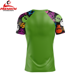 Camiseta de Compresión Rashguard para Hombre con Manga Corta, Logotipo Personalizable, Rashguard Sublimado, Ropa de Gimnasio - Product Image 2