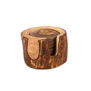 High Quality Handmade Walnut Sheesham <b>Wood</b> <b>Coasters</b> Cute Custom Shape Handicrafts High-In-Demand Mats & Pads in India - Product Image 5