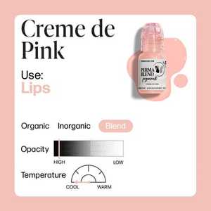 ลิปกลอสแบบธรรมชาติพร้อมครีมลิปสีชมพูแบบไมโครเบลดหมึกสักของแท้15มล.