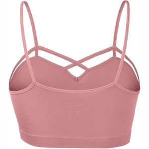 Soutien-gorge de sport grande taille de haute qualité pour femmes bretelles réglables Logo avant élasticité moyenne push-up Gym Yoga vêtements actifs pour dames - Product Image 3