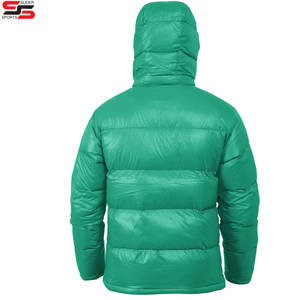Bomber à capuche d'hiver personnalisée OEM vente en gros manteau en duvet veste universitaire Streetwear veste coupe-vent pour hommes - Product Image 2