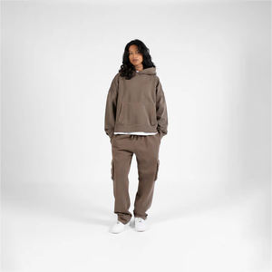 Sweat à capuche surdimensionné 100% coton pour homme Pull vierge de luxe lourd Impression personnalisée Streetwear pour l'hiver - Product Image 6