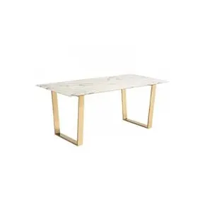โต๊ะคอนโซลโลหะเกรดทันสมัยที่ออกแบบอย่างมีสไตล์พร้อมกรอบชุบทองสำหรับห้องนั่งเล่นโต๊ะข้าง