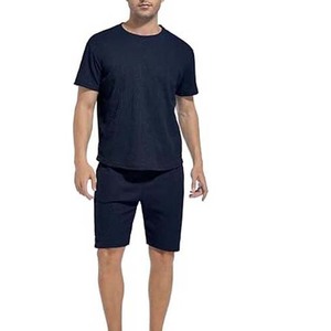 Séchage rapide 100% coton nouveaux ensembles de shorts pour hommes de haute qualité Logo personnalisé dernière mode homme nouveauté deux pièces ensemble à vendre - Product Image 6