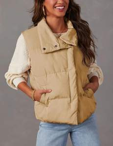 Chaquetas personalizadas de alta calidad para hombre, chalecos, chaqueta acolchada de burbujas, chaleco cálido de invierno sin mangas en stock, chaleco acolchado de diseño personalizado - Product Image 3