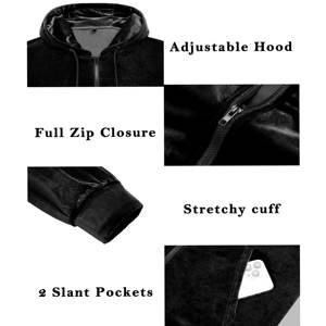 ชุดวอร์มแขนยาวผ้ากำมะหยี่สำหรับผู้ชายชุด S-5XL - Product Image 4