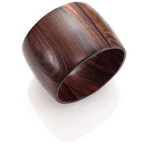 Decoraciones Cuentas de madera Servilleteros Juego de 6 Cuentas de granja Anillo de servilleta de madera bohemio Artículos decorativos rústicos - Product Image 6