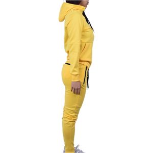 Ensemble de survêtement pour femmes, 2 pièces, léger, respirant, avec capuche, pantalon de jogging, imprimé brodé, différentes couleurs, fitness, sport, grande taille - Product Image 4