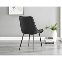 Chaise de salle à manger en velours de luxe, fauteuil rembourré, design moderne, pieds en métal, meubles pour restaurant, hôtel, salle à manger