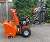 Souffleuse à neige industrielle à haut rendement 15HP à deux étages en aluminium, démarrage électrique, modèle Deluxe 28 SHO, pour bricolage, expédition mondiale