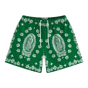 Vente en gros Short de ville en maille Short ample et ample à coupe ample Short décontracté et tendance Tissu confortable et respirant pour hommes Vêtements d'été - Product Image 6