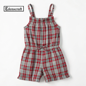 จั๊มสูทเด็กผู้หญิงสไตล์ลำลองสุดเก๋ ชุดเล่นฤดูร้อนน่ารัก เป็นมิตรกับสิ่งแวดล้อม ระบายอากาศได้ดี แห้งเร็ว ความยาวระดับข้อเท้า สวมใส่สบาย นุ่ม - Product Image 1