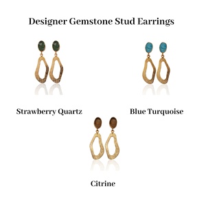 Pendientes de piedras preciosas de turquesa Natural de diseñador de mano, joyería de estilo de gota colgante azul, Idea de regalo de moda - Product Image 2