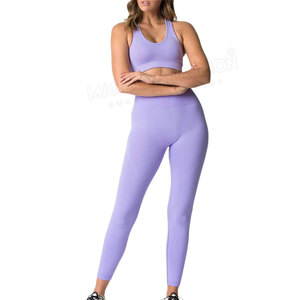 Conjunto de Yoga Personalizado con Logotipo, Material de Primera Calidad, Nuevo Modelo, Fabricación en Fábrica, Servicios OEM, Diseño de Ropa Deportiva Transpirable, Informal, 100% Algodón - Product Image 6