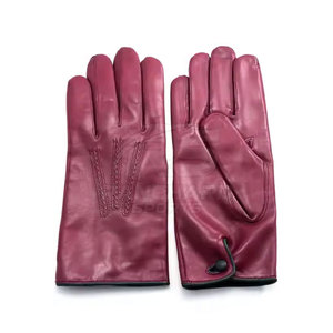 Elegant Leather <b>Gloves</b> for Men Soft <b>Warm</b> Winter Outdoor Casual Fashionable Comfortable Protective Handwear Gear - Product Image 2