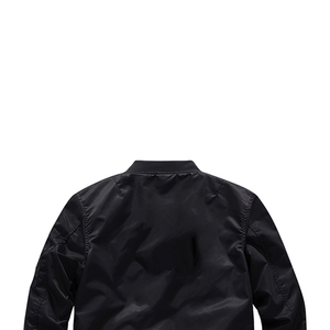 Direct Manufacturer's Lightweight Reversible Rib Knit Windproof Breathable Slim Fit <b>Varsity</b> <b>Bomber</b> <b>Jacket</b> <b>Men</b> Streetwear Pocket - Product Image 3