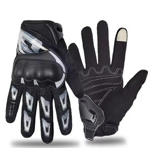 Guantes de trabajo de cuero de construcción con logotipo personalizado, herramienta de protección de manos táctica de Palma, guantes de cuero mecánicos de seguridad para hombres - Product Image 1
