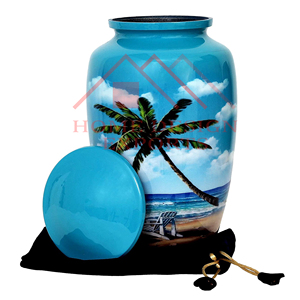 Diseño de impresión única Aluminio Metal Cenizas Urnas Tarro Para Adultos - Product Image 2