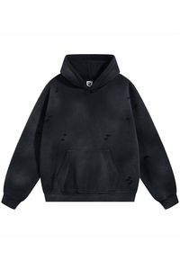 Sweats à capuche personnalisés pour hommes 100% coton lourd luxe qualité impression personnalisée surdimensionné Streetwear pulls à capuche pour hommes - Product Image 3