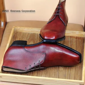 Outlet pabrik sepatu kulit asli pria Derby bisnis kulit sapi pria gaun sepatu dalam harga grosir